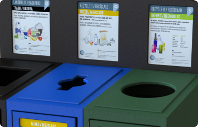 COCC recycling bins