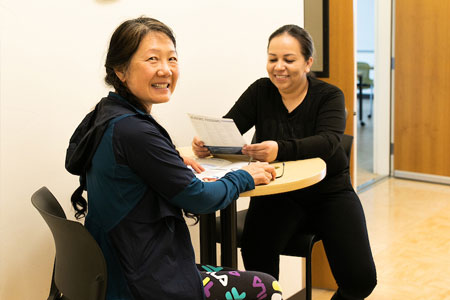 Two Female Students Preparing for GED at COCC Madras