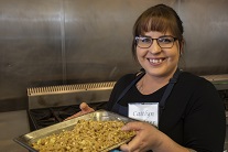 Student in culinary course