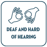 Deaf and Hard of Hearing with ALS graphic 