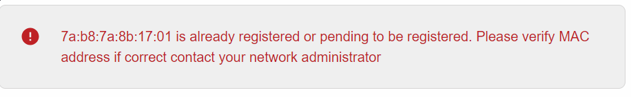 registration error