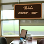 Photo of a group study room