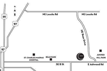 COCC Madras Campus Map