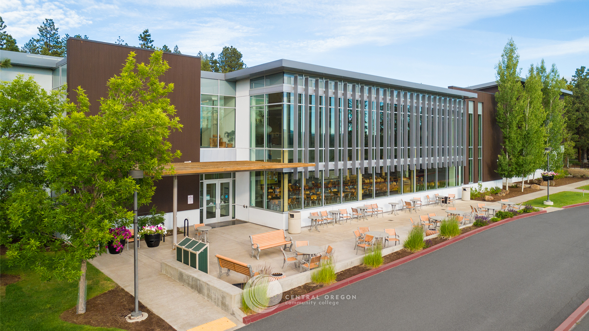 Zoom background - Campus Center Patio