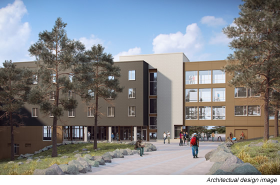 Residence Hall - Exterior Architect