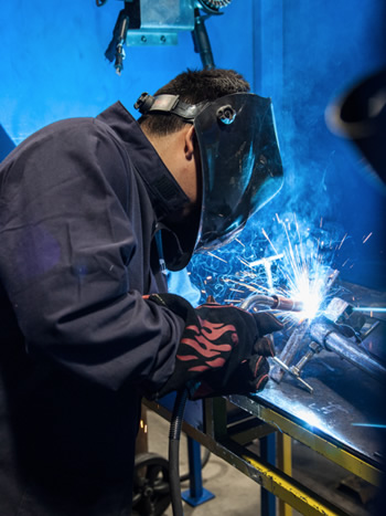 Welding Student