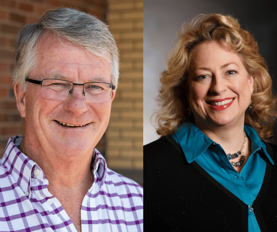 COCC Board Chair Joe Krenowicz and COCC Board Vice Chair Laura Craska Cooper