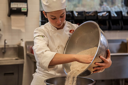 Baking and Pastry student