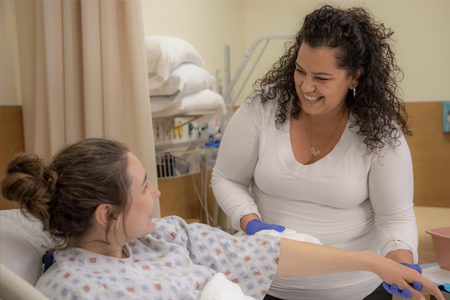 Nursing Assistant with Patient