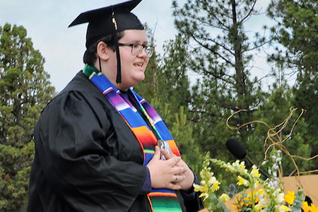 Oscar Tovar Giving a Commencement Address