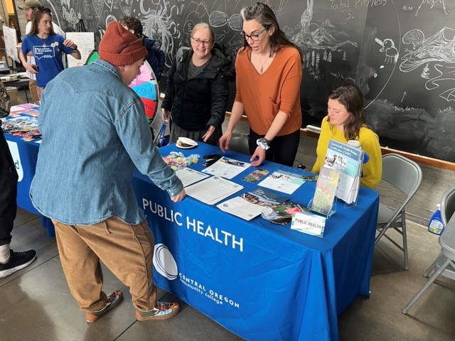 COCC Public health students tabling