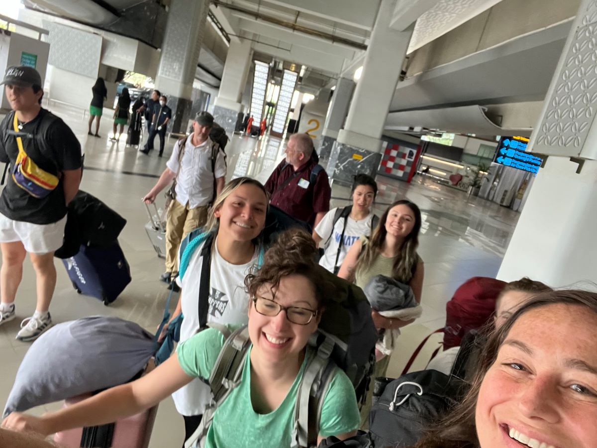 Students in Airport Together