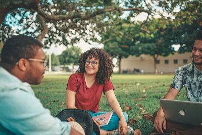 Image of people talking